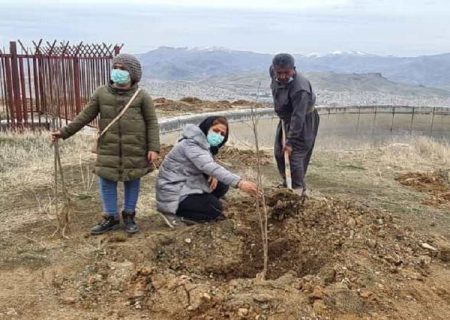 سنندجی‌ها با کاشت نهال از قربانیان حلبچه یاد کردند