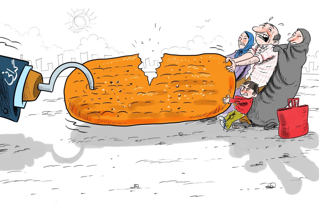 پس از گرانی و تورم بازار مواد غذایی اینبار نان هم پر کشید