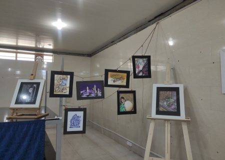 نخستین نمایشگاه سوخته‌نگاری در بانه گشایش یافت