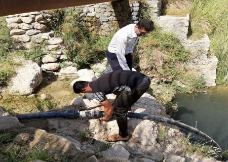 جمع آوری۶ دستگاه موتور پمپاژ آب غیرمجاز در رودخانه سقز