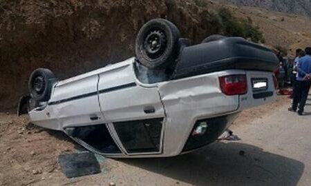 واژگونی خودرو در جاده مریوان – سنندج باعث مرگ راننده شد