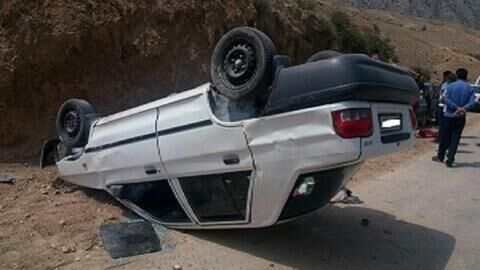 واژگونی خودرو در جاده مریوان – سنندج باعث مرگ راننده شد