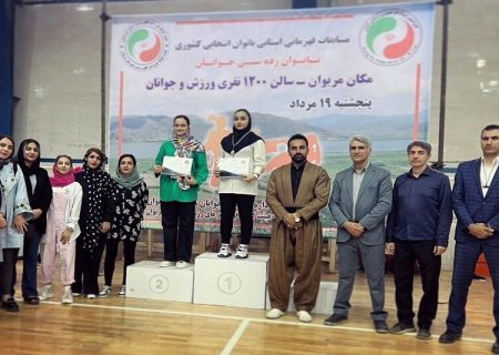 رقابت های کونگ‌فو قهرمانی بانوان کردستان با برتری سقز پایان یافت