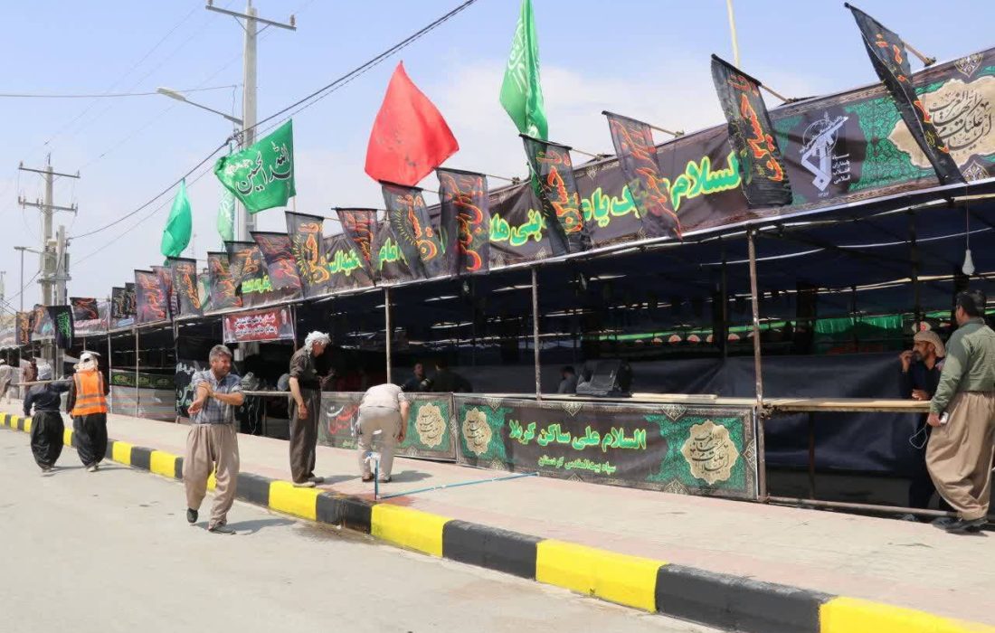 تردد نخستین گروه زائران اربعین از مرز باشماق