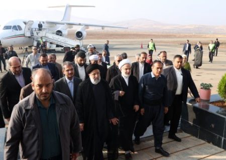 افتتاح رسمی فرودگاه سقز با ورود رئیس جمهور