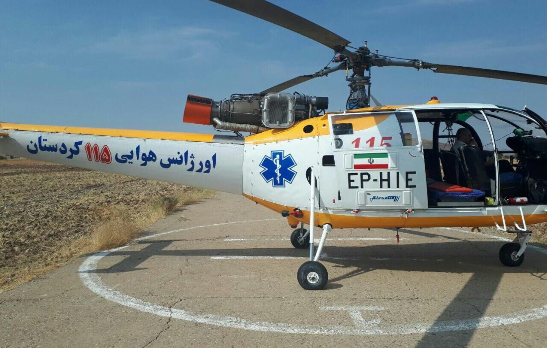 اورژانس هوایی کردستان جان کولبر سروآبادی را نجات داد