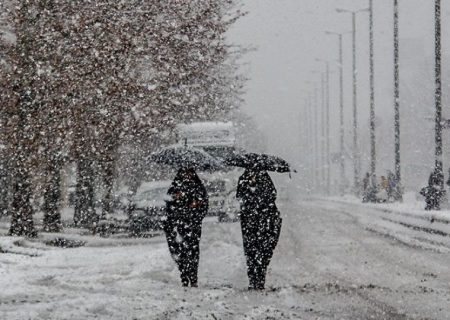 برف و باران در راه کردستان