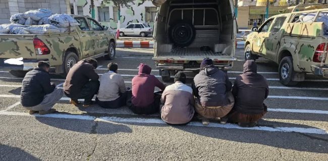 دستگیری ۷ نفر از قاچاقچیان زغال در شهرستان مریوان