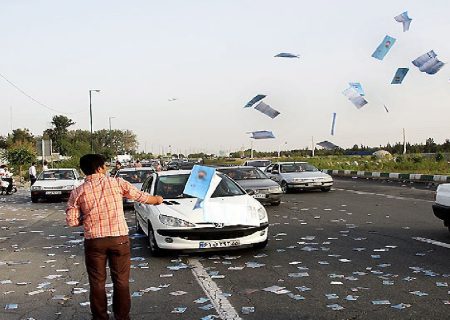 پلیس با تخلفات رانندگی ستاد‌های تبلیغاتی کردستان برخورد می کند