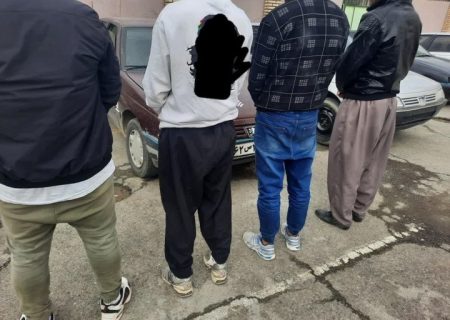 یک باند ۴ نفره حرفه ای سارقان خودرو در مریوان دستگیر شدند