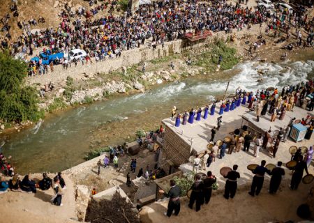 برگزاری جشن 1000 دف در روستای پالنگان