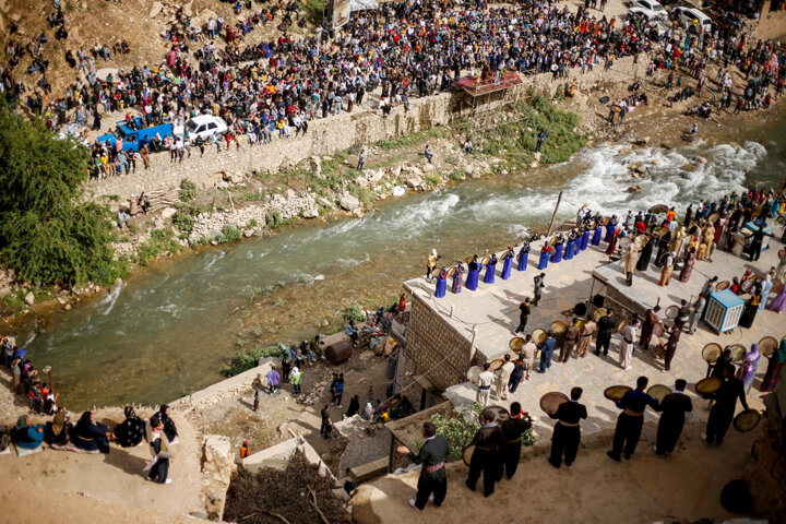 برگزاری جشن 1000 دف در روستای پالنگان