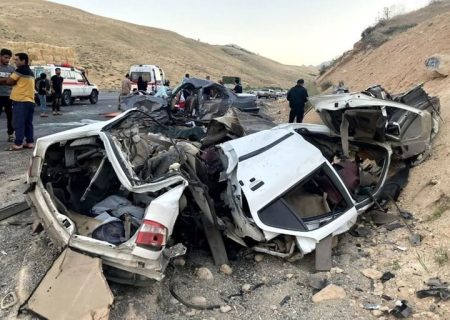 بی احتیاطی راننده ساینا در محور قروه – همدان جان ۳ نفر را گرفت