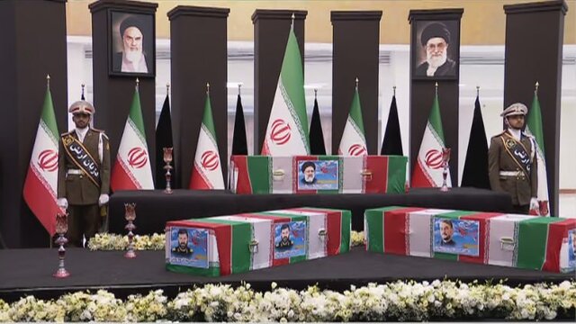 پیکر شهدای خدمت در تهران تشییع شد/ ادای احترام سران کشورهای خارجی به پیکر شهدای خدمت