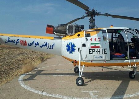 اورژانس هوایی کردستان ۴۱ ماموریت انجام داد