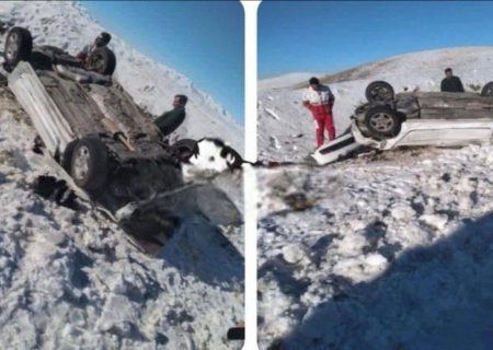۲ کشته و مصدوم در سانحه واژگونی خودرو محور دیواندره_سنندج