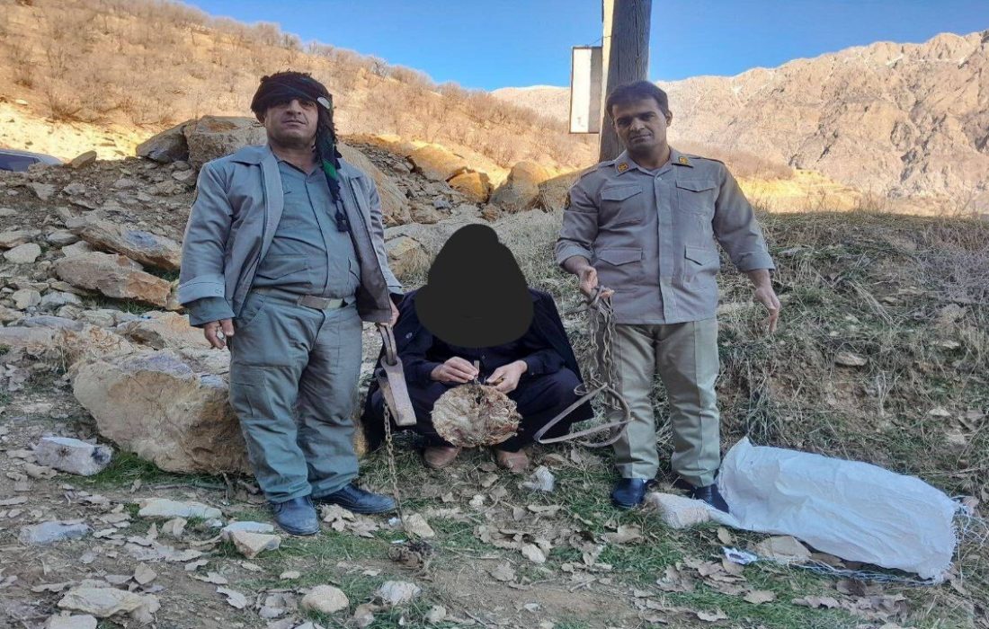 دستگیری شکارچی متخلف در شهرستان سروآباد