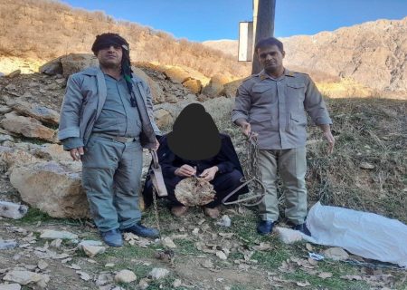 دستگیری شکارچی متخلف در شهرستان سروآباد
