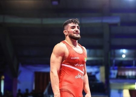 مبین عظیمی کشتی گیر پرافتخار سقزی قهرمان ایران شد
