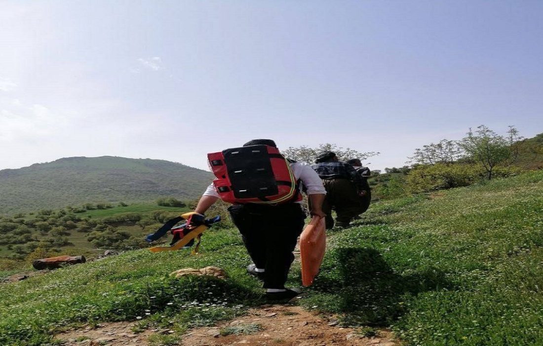 نجات بیمار قلبی در ارتفاعات صعب العبور مریوان
