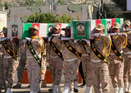 پیکر ۲ شهید مرزبان در مریوان تشییع شد