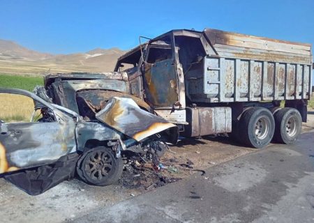 تصادف مرگبار در محور سنندج ـ کامیاران/یک نفر کشته و ۴ نفر مصدوم شدند