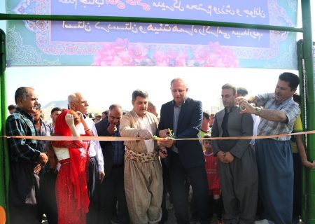 زمین چمن مصنوعی روستای « وله ژیر» مریوان به بهره‌برداری رسید