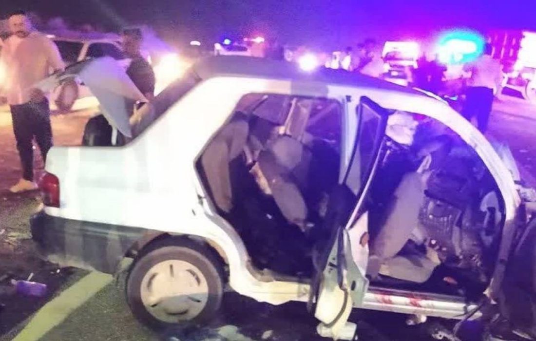 تصادف منجر به آتش سوزی در سارال ۷ مصدوم برجای گذاشت