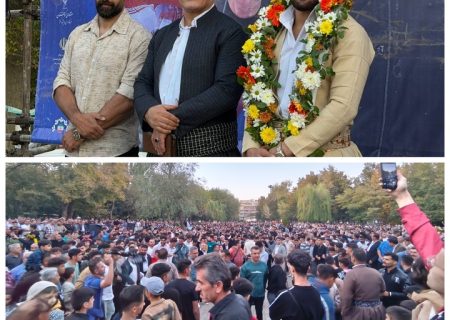 استقبال سقزی ها از قهرمان جهان؛ مبین عظیمی، افتخار جاودان کردستان