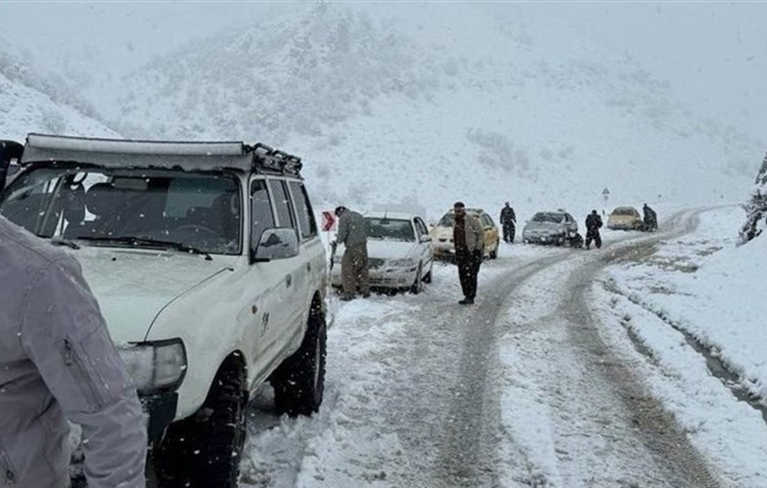 برف و باران در راه کردستان