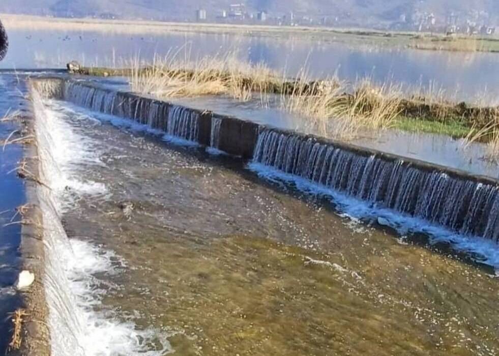 آب تالاب بین اللملی زریبار مریوان سر ریز کرد